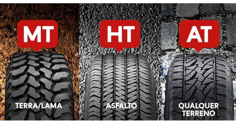 Tipos de pneus: on road, off-road e misto. Conheça tudo sobre eles!