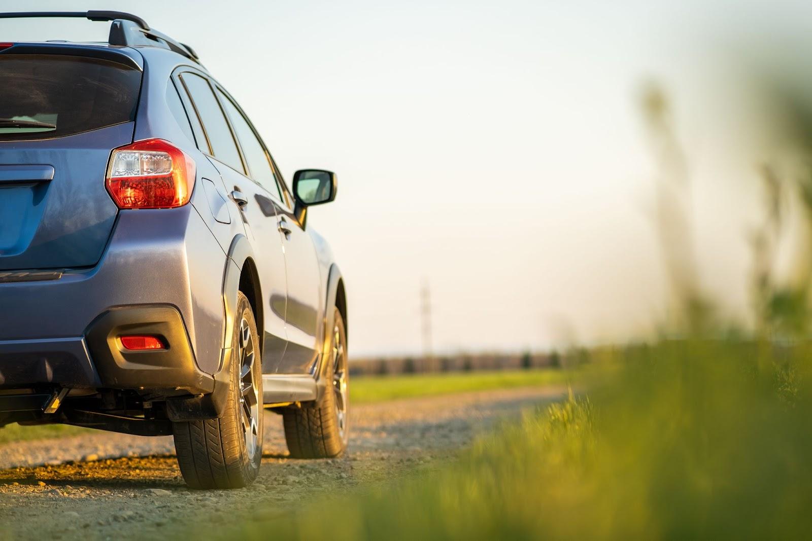 SUV na estrada