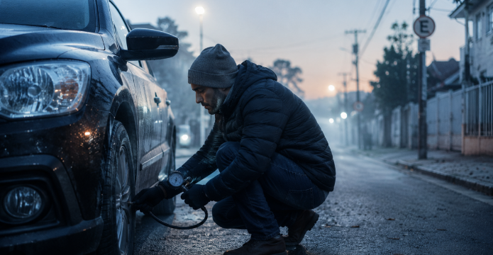 Pneus murchos no frio: por que acontece e como evitar